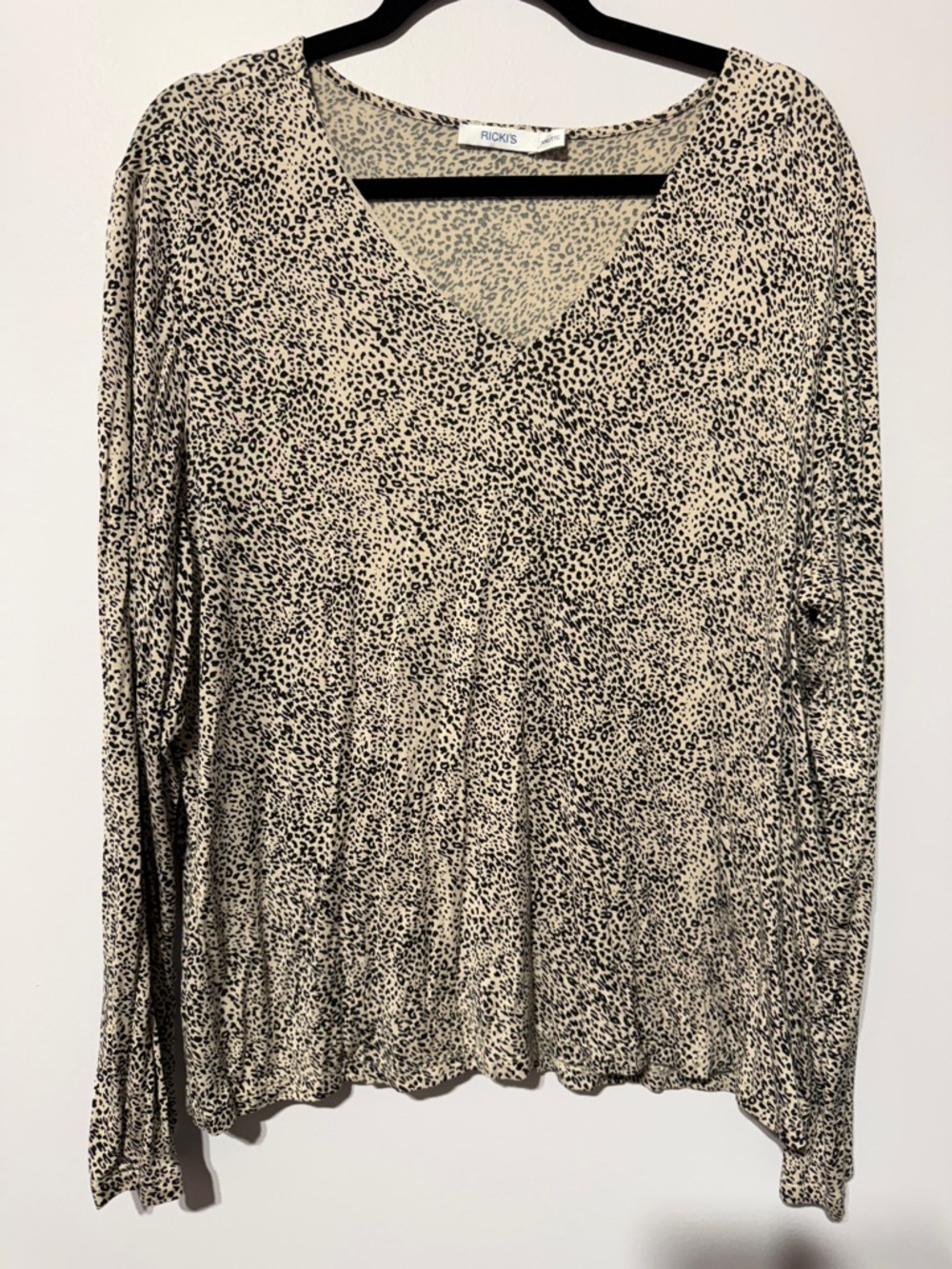 RICKI'S | Cheetah Long Sleeve Top size XXL